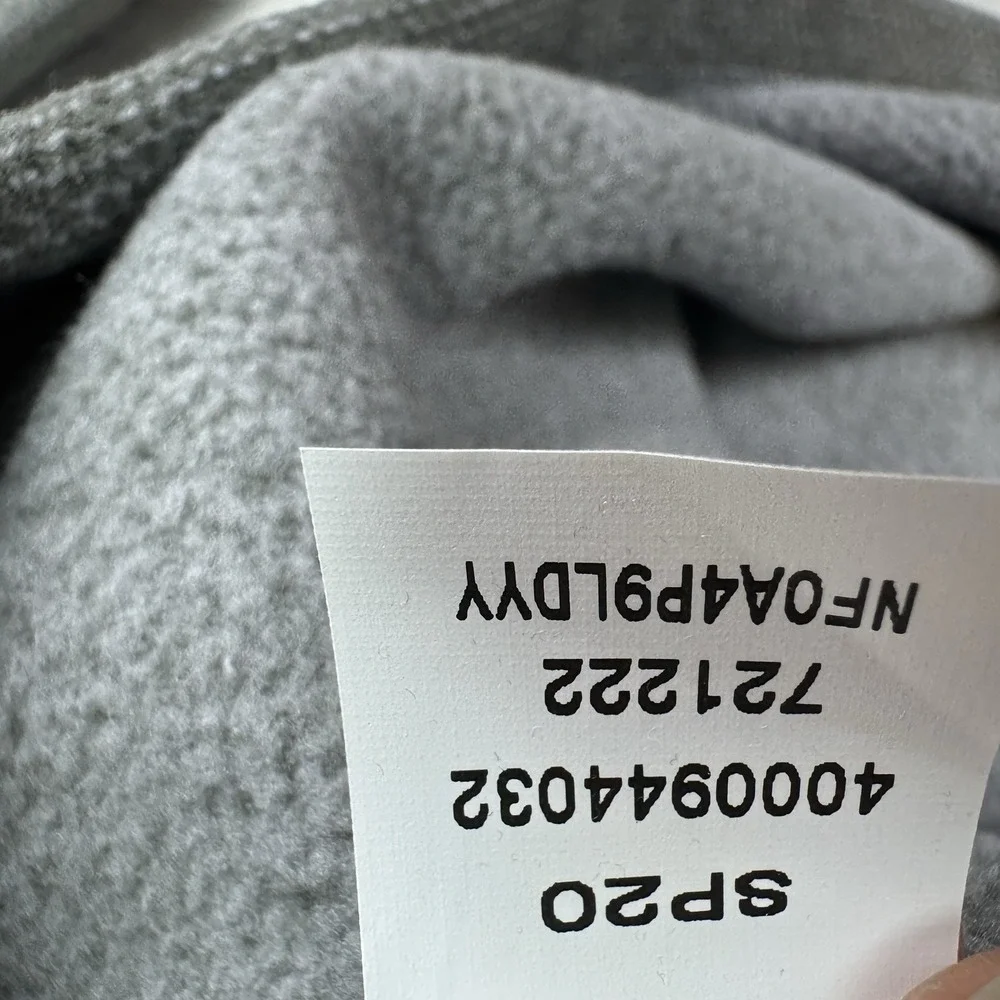 The‎ North Face 1/4 Zip Fleece Pullover Men XL Gray Textured Outdoor Hiking
